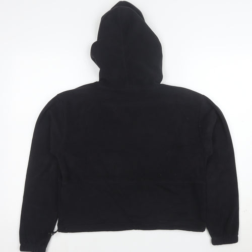 Champion Women Black XS 1/4 Zip Hooded Fleece Sweatshirt