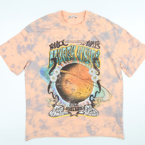 ZARA Women’s Multicoloured Tie Dye Relaxed T-Shirt Size S