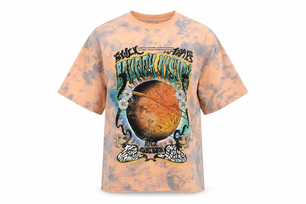 ZARA Women’s Multicoloured Tie Dye Relaxed T-Shirt Size S