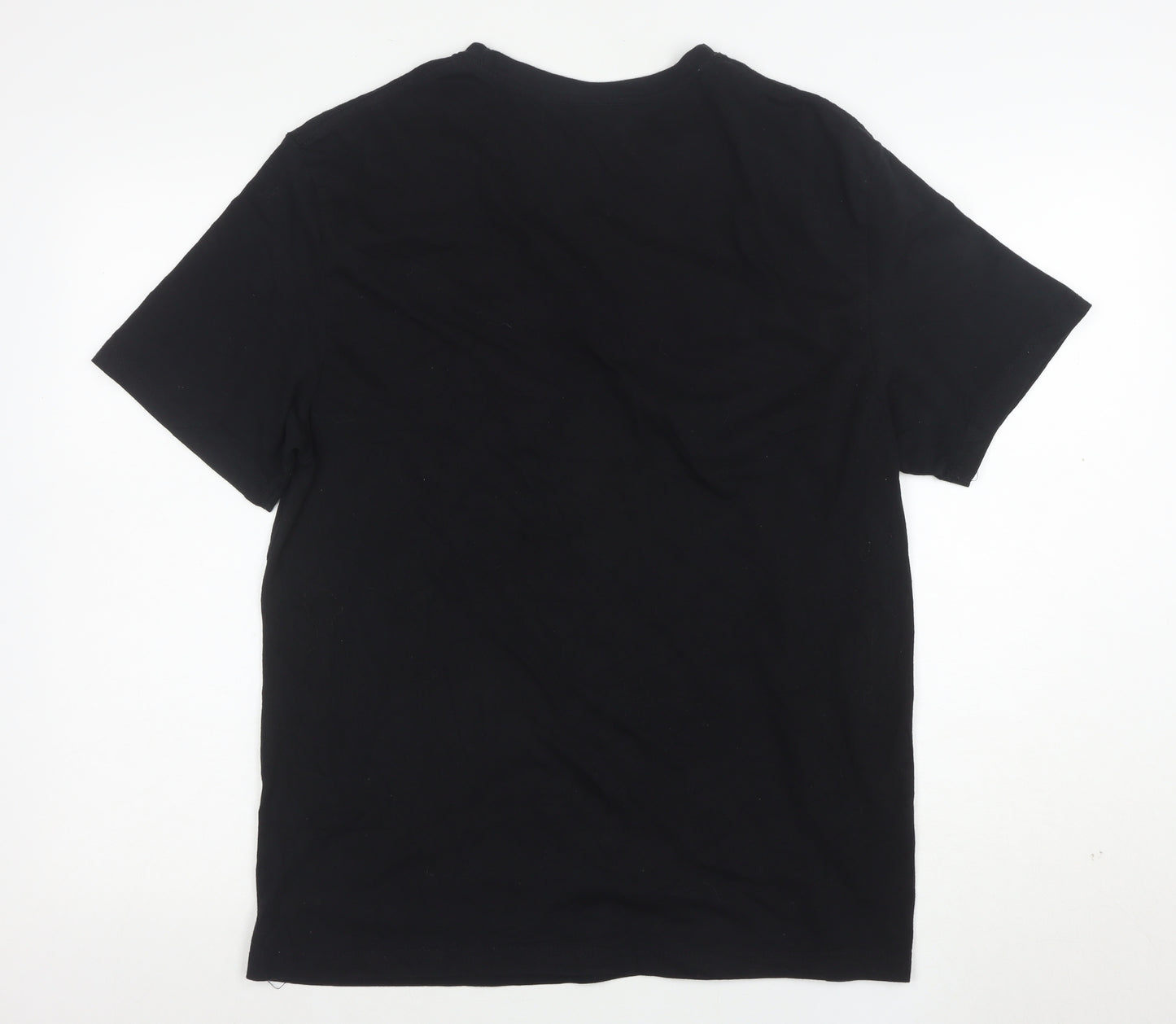 I Love NY Womens Black XL Graphic Embroidered Cotton T-Shirt