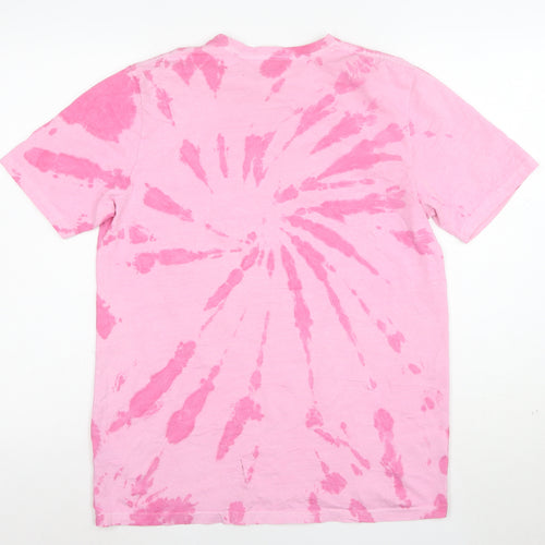 PSYCHIC HEARTS Women's Pink Tie-Dye Cali Malibu Cotton T-Shirt M