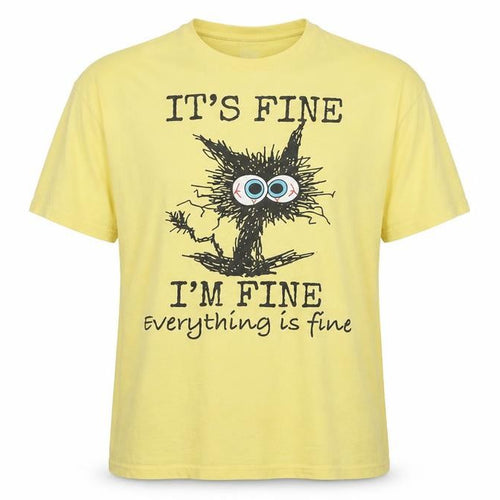 Port & Company Men's Yellow Funny Quote Graphic XL T-Shirt