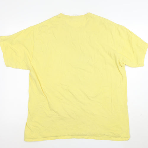 Port & Company Men's Yellow Funny Quote Graphic XL T-Shirt