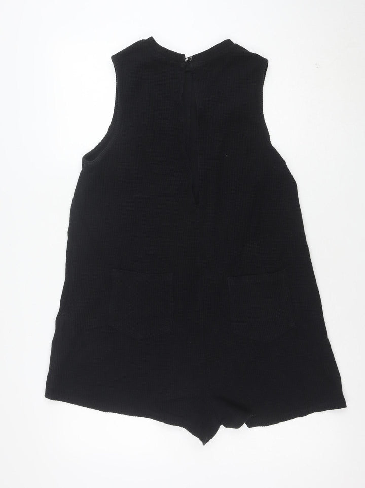 ASOS Women’s Black Sleeveless Knit Playsuit Size 14