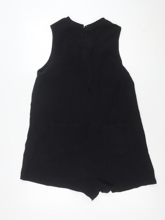 ASOS Women’s Black Sleeveless Knit Playsuit Size 14