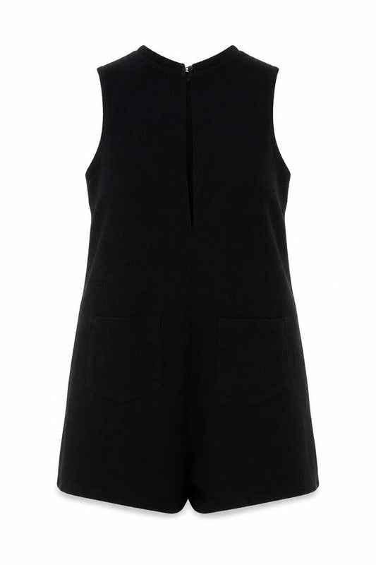 ASOS Women’s Black Sleeveless Knit Playsuit Size 14