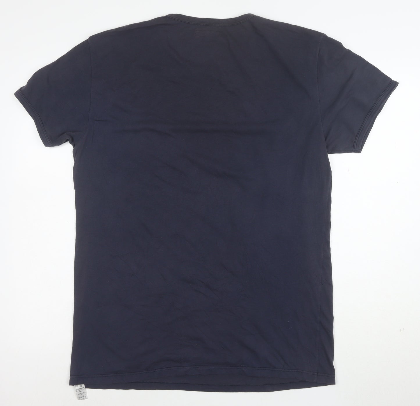 Emporio Armani Men's Blue XL Crew Neck Stretch Cotton T-Shirt
