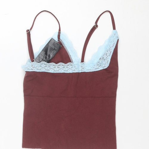 Urban Outfitters Women’s Brown Lace Trim Camisole Top Size M