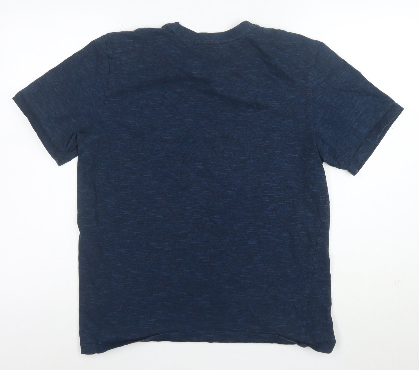 Next Men's Blue Palm Beach Graphic Cotton T-Shirt Size M