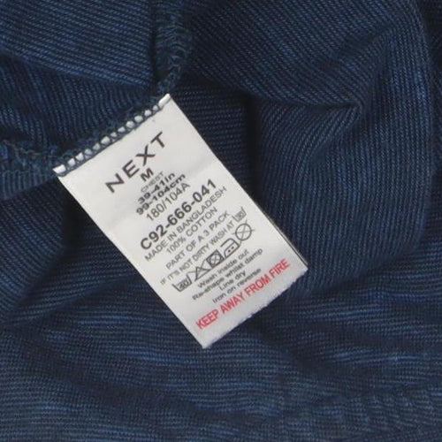 Next Men's Blue Palm Beach Graphic Cotton T-Shirt Size M