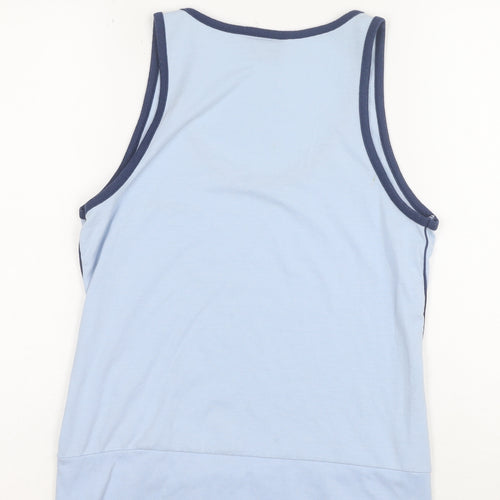 LA Gear Women Blue Tank Top Size 12 Casual Summer Jersey