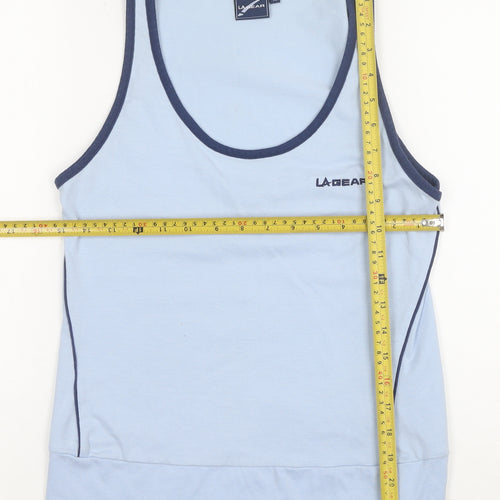 LA Gear Women Blue Tank Top Size 12 Casual Summer Jersey
