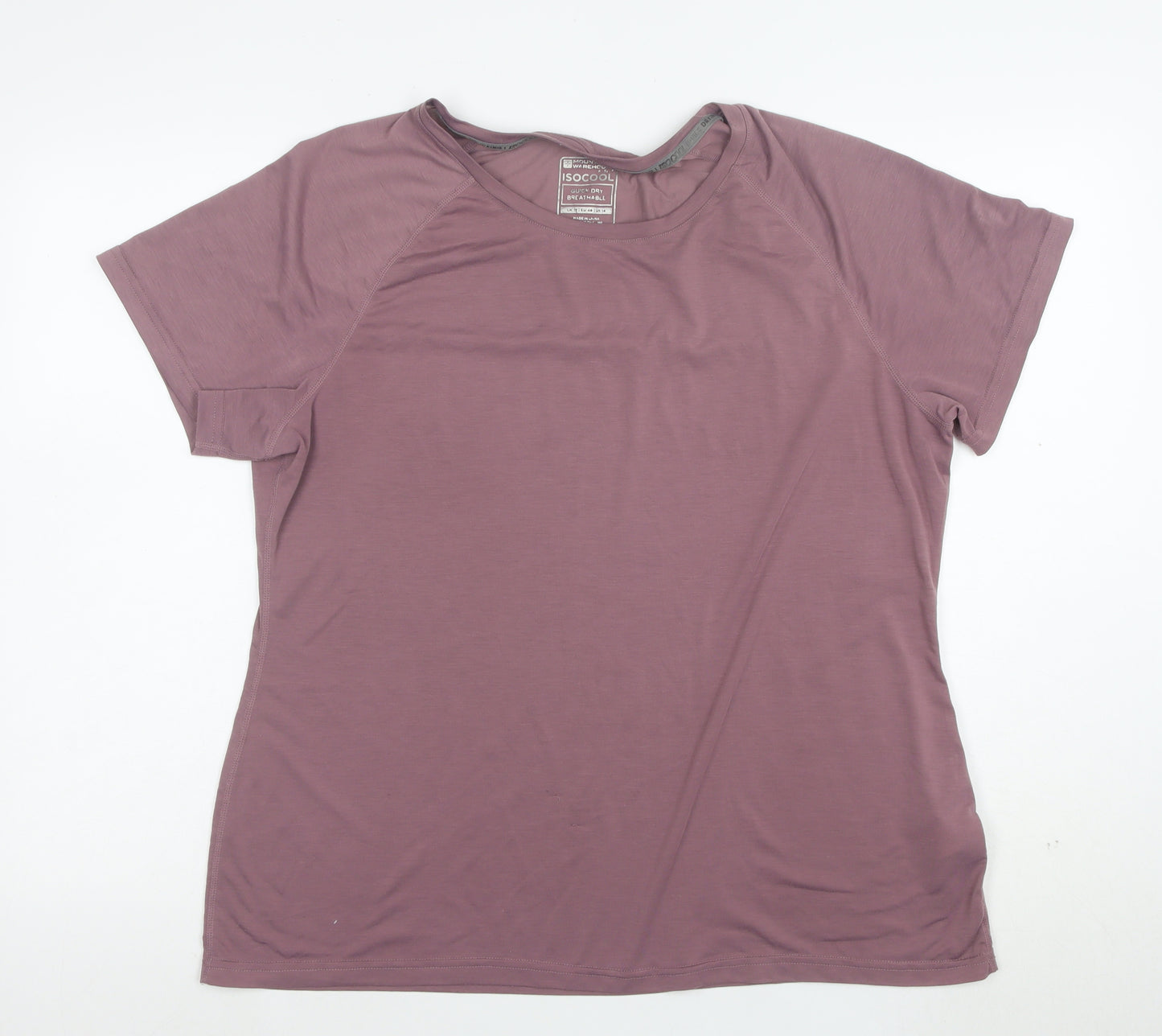 Mountain Warehouse Womens Purple Quick Dry Sports T-Shirt Size 14