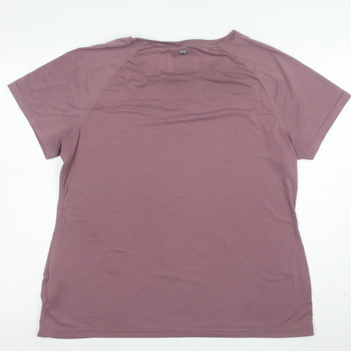 Mountain Warehouse Womens Purple Quick Dry Sports T-Shirt Size 14