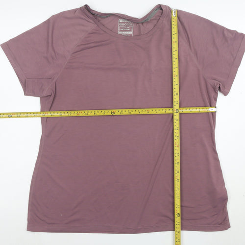Mountain Warehouse Womens Purple Quick Dry Sports T-Shirt Size 14
