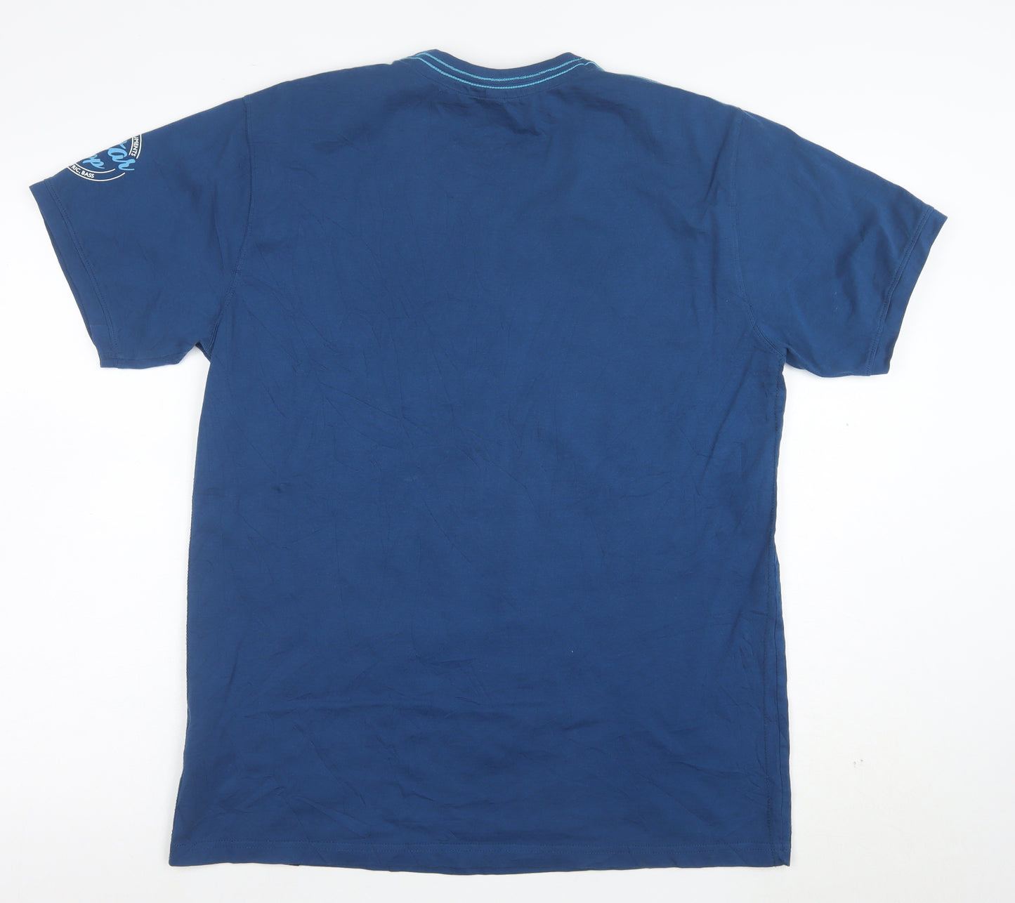Joe Browns Men's Blue Music Graphic Cotton T-Shirt Size L