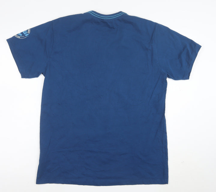 Joe Browns Men's Blue Music Graphic Cotton T-Shirt Size L