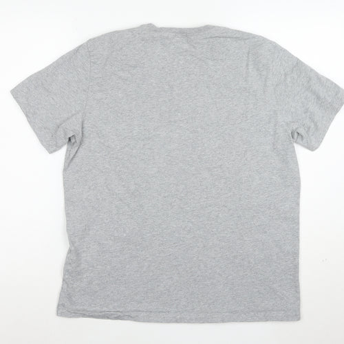 Paul Smith Unisex Grey Zebra Print Cotton T-Shirt Size S