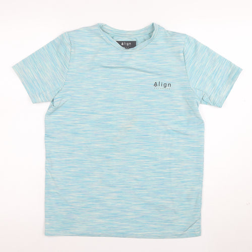 Align Outdoors Boys Blue Short Sleeve Crew Neck T-Shirt Size 12-13