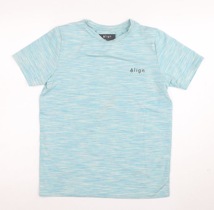 Align Outdoors Boys Blue Short Sleeve Crew Neck T-Shirt Size 12-13
