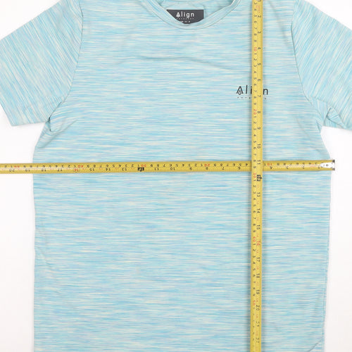 Align Outdoors Boys Blue Short Sleeve Crew Neck T-Shirt Size 12-13