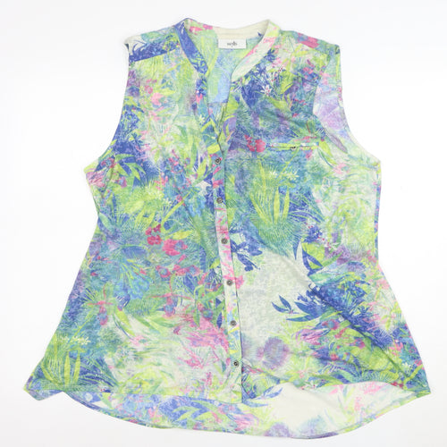 Wallis Women’s Multicoloured Floral Sleeveless Tunic Blouse XL