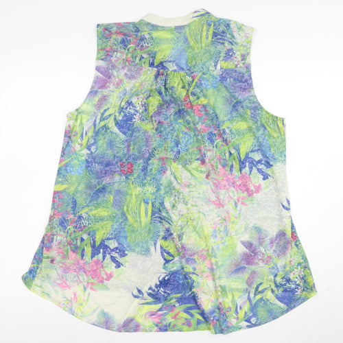 Wallis Women’s Multicoloured Floral Sleeveless Tunic Blouse XL