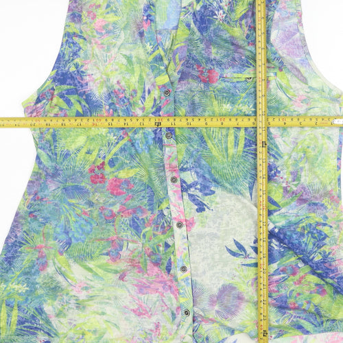 Wallis Women’s Multicoloured Floral Sleeveless Tunic Blouse XL