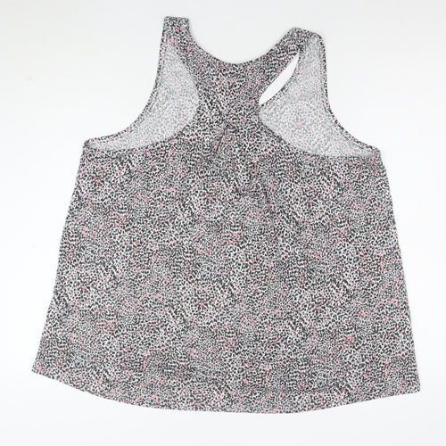 Goodmove Women’s Multicoloured Animal Print Sleeveless Tank Top Size 16