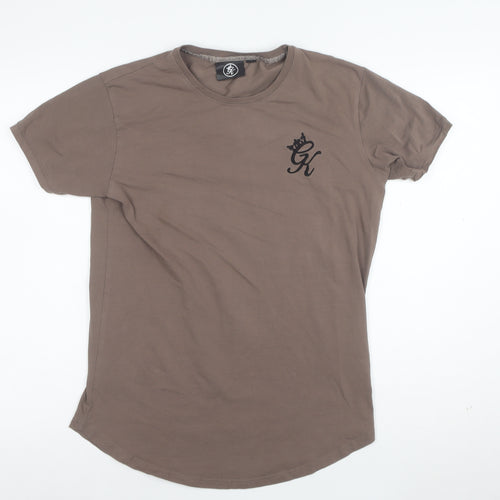 Gym King Men's Brown Crew Neck Short Sleeve T-Shirt Size M
