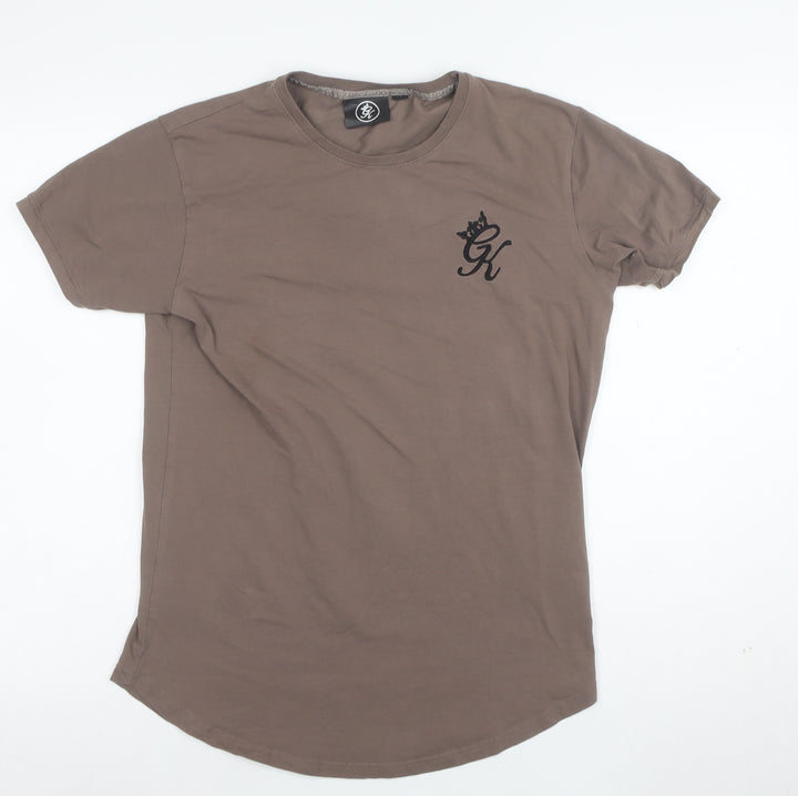 Gym King Men's Brown Crew Neck Short Sleeve T-Shirt Size M