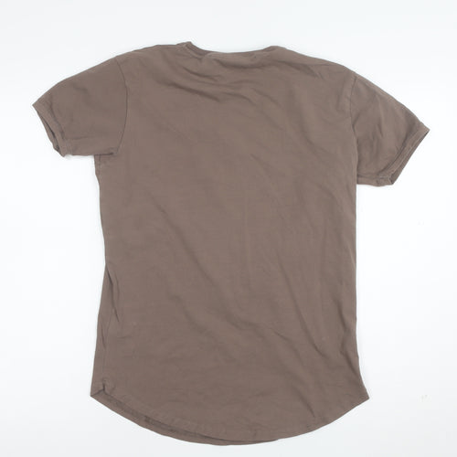 Gym King Men's Brown Crew Neck Short Sleeve T-Shirt Size M