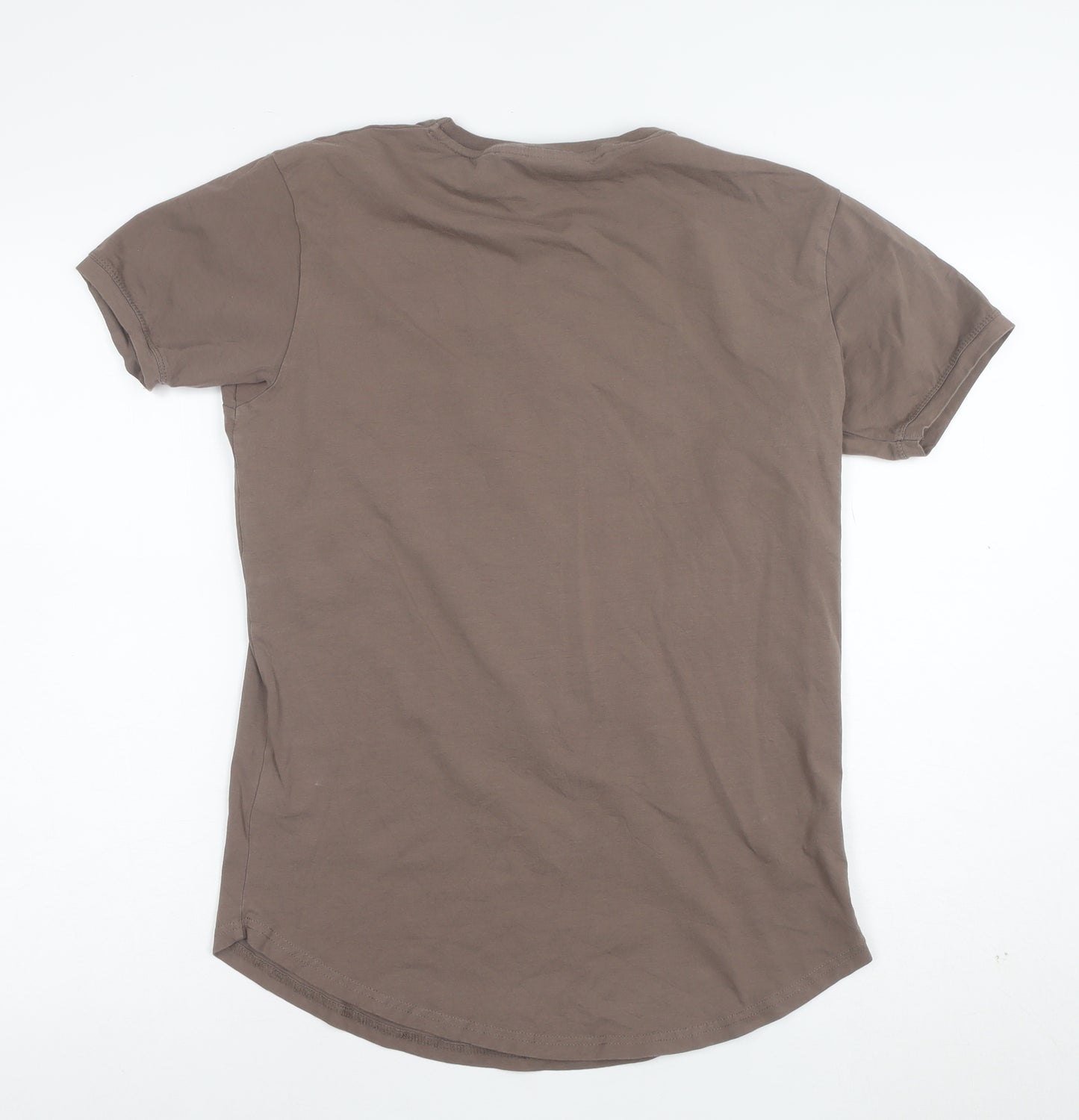 Gym King Men's Brown Crew Neck Short Sleeve T-Shirt Size M