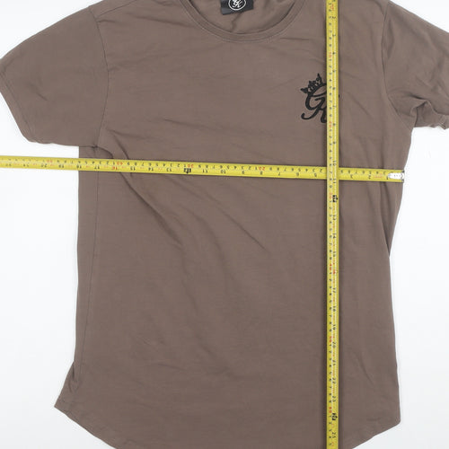 Gym King Men's Brown Crew Neck Short Sleeve T-Shirt Size M