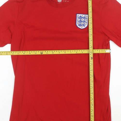 Fanatics Men's Red England Football Cotton T-Shirt Size M