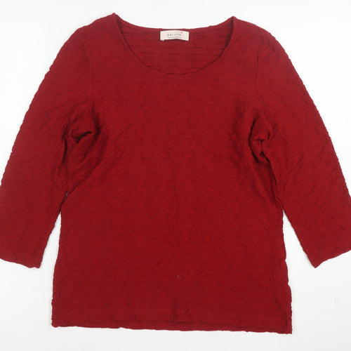 Marks and Spencer Women’s Red 3/4 Sleeve Stretch Blouse Size 10