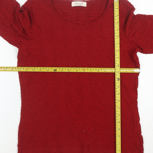 Marks and Spencer Women’s Red 3/4 Sleeve Stretch Blouse Size 10
