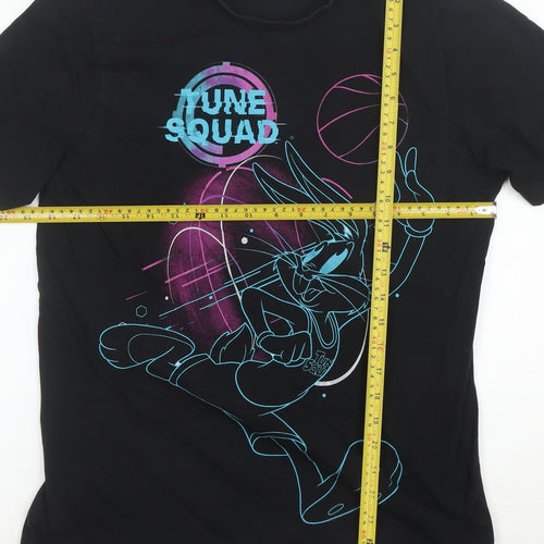 Space Jam Tune Squad Black Bugs Bunny Men's M Graphic T-Shirt