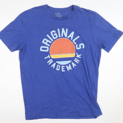 Jack & Jones Originals Blue XL Men's Graphic T-Shirt