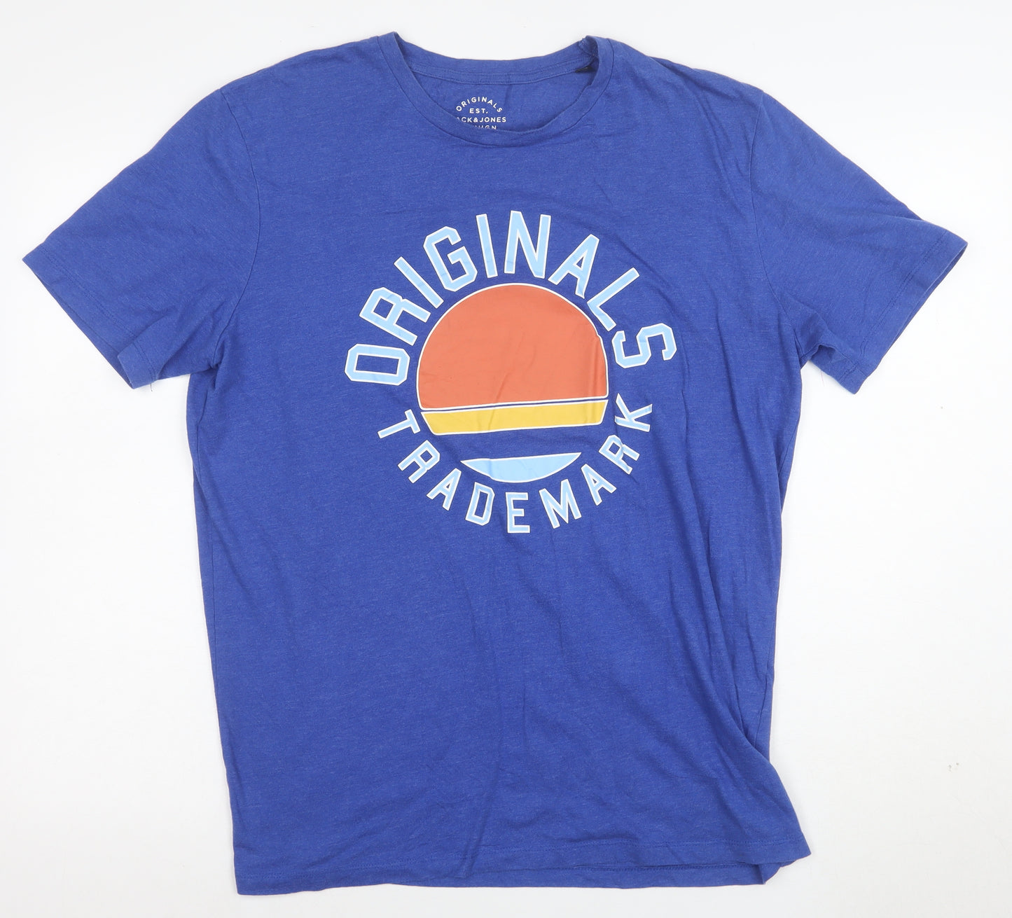 Jack & Jones Originals Blue XL Men's Graphic T-Shirt