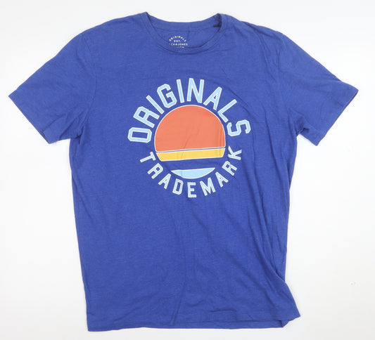 Jack & Jones Originals Blue XL Men's Graphic T-Shirt