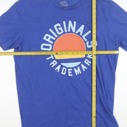 Jack & Jones Originals Blue XL Men's Graphic T-Shirt
