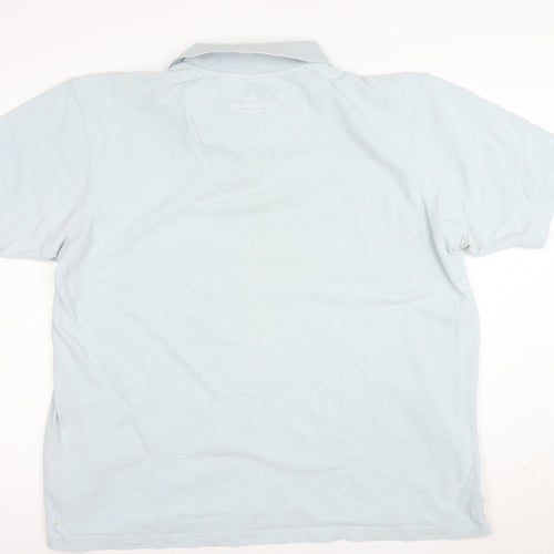 Henri Lloyd Men Blue 2XL Cotton Polo Shirt Classic Fit