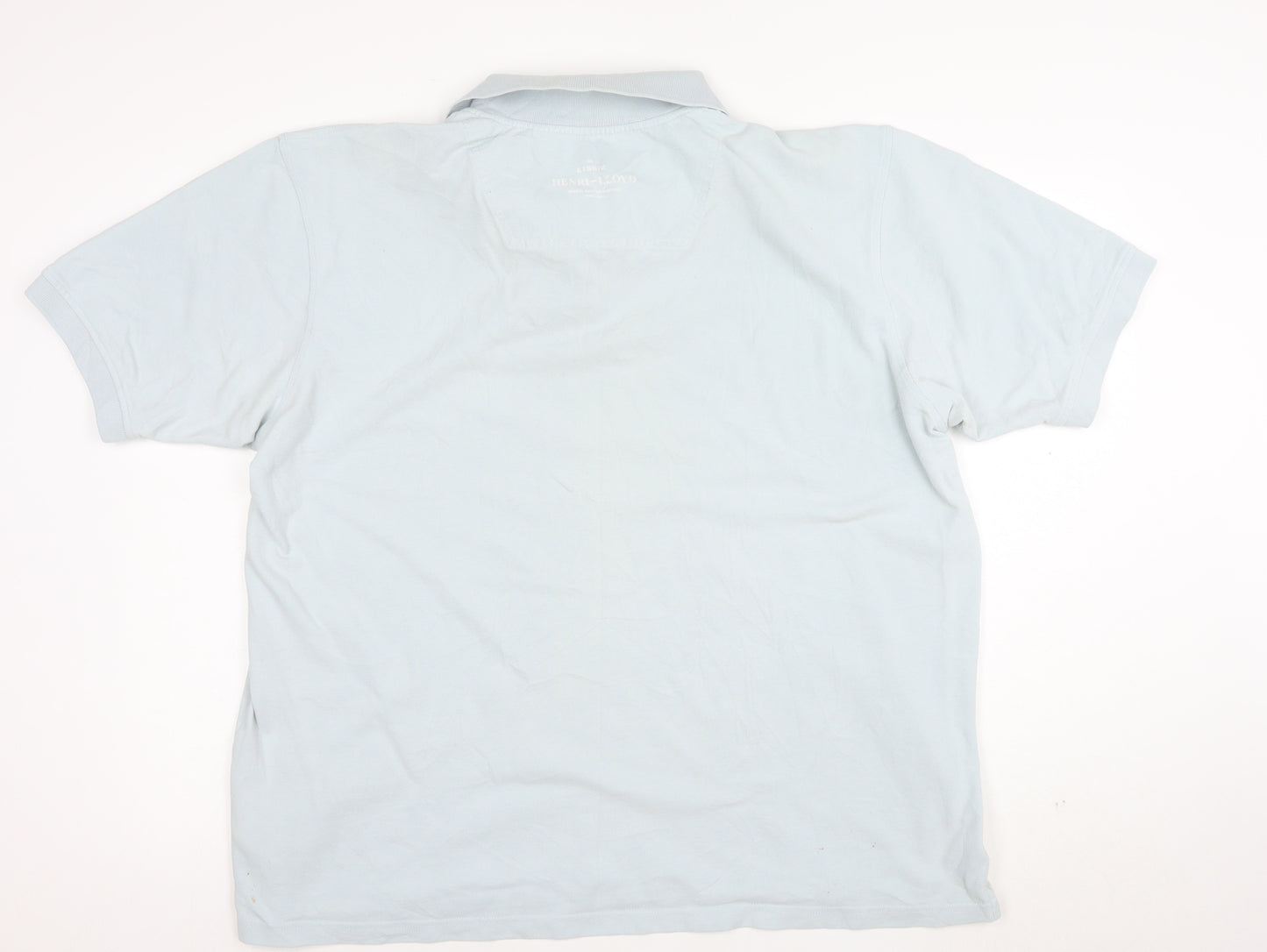 Henri Lloyd Men Blue 2XL Cotton Polo Shirt Classic Fit