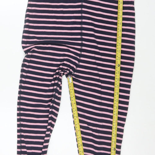 Jack Wills Women’s Navy Pink Striped Cotton Jumpsuit UK 10