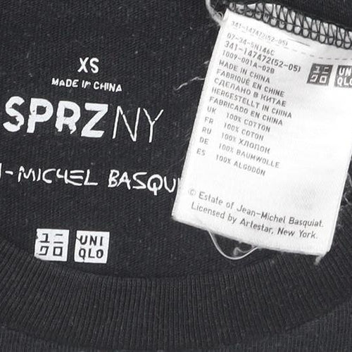Uniqlo x Jean-Michel Basquiat Men's Black XS Art Graphic T-Shirt