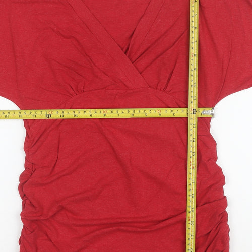 Isabella Oliver Women’s Red Maternity Wrap Dress Size M