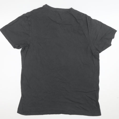 Mountain Warehouse Men’s Grey Cotton Mountain Graphic T-Shirt M