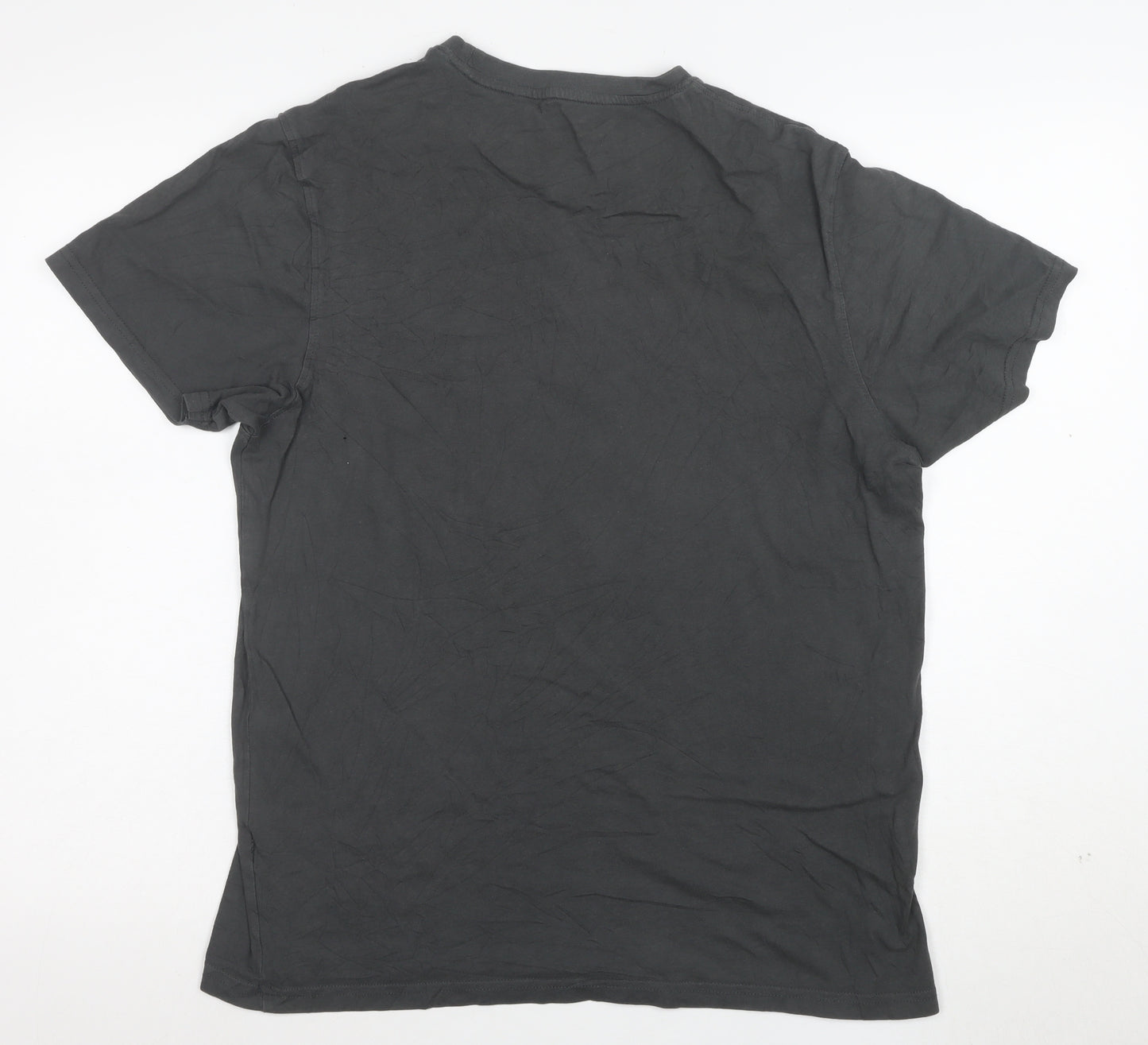 Mountain Warehouse Men’s Grey Cotton Mountain Graphic T-Shirt M