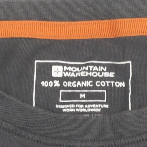 Mountain Warehouse Men’s Grey Cotton Mountain Graphic T-Shirt M